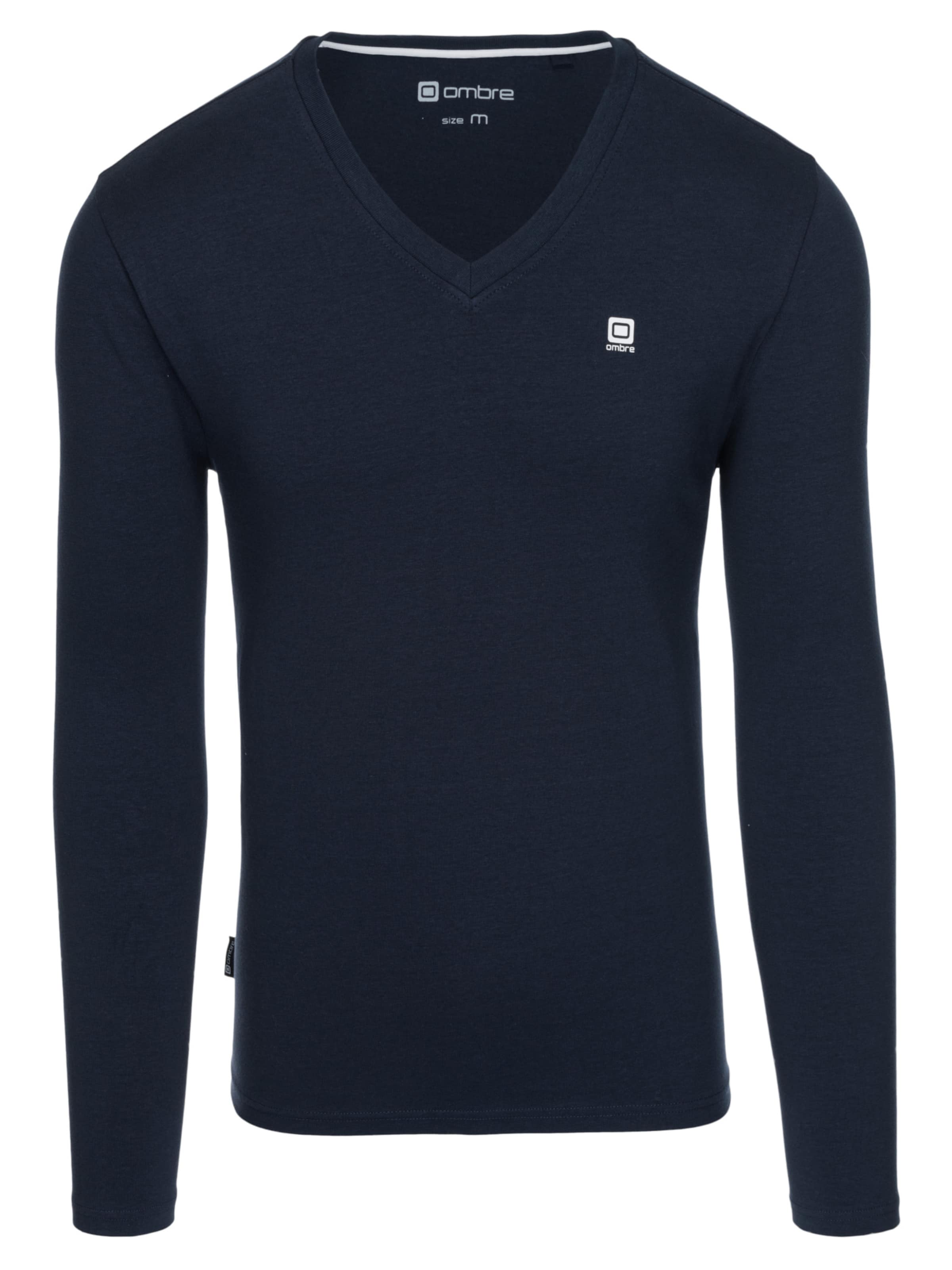 

Ombre Лонгслив в морском синем цвете