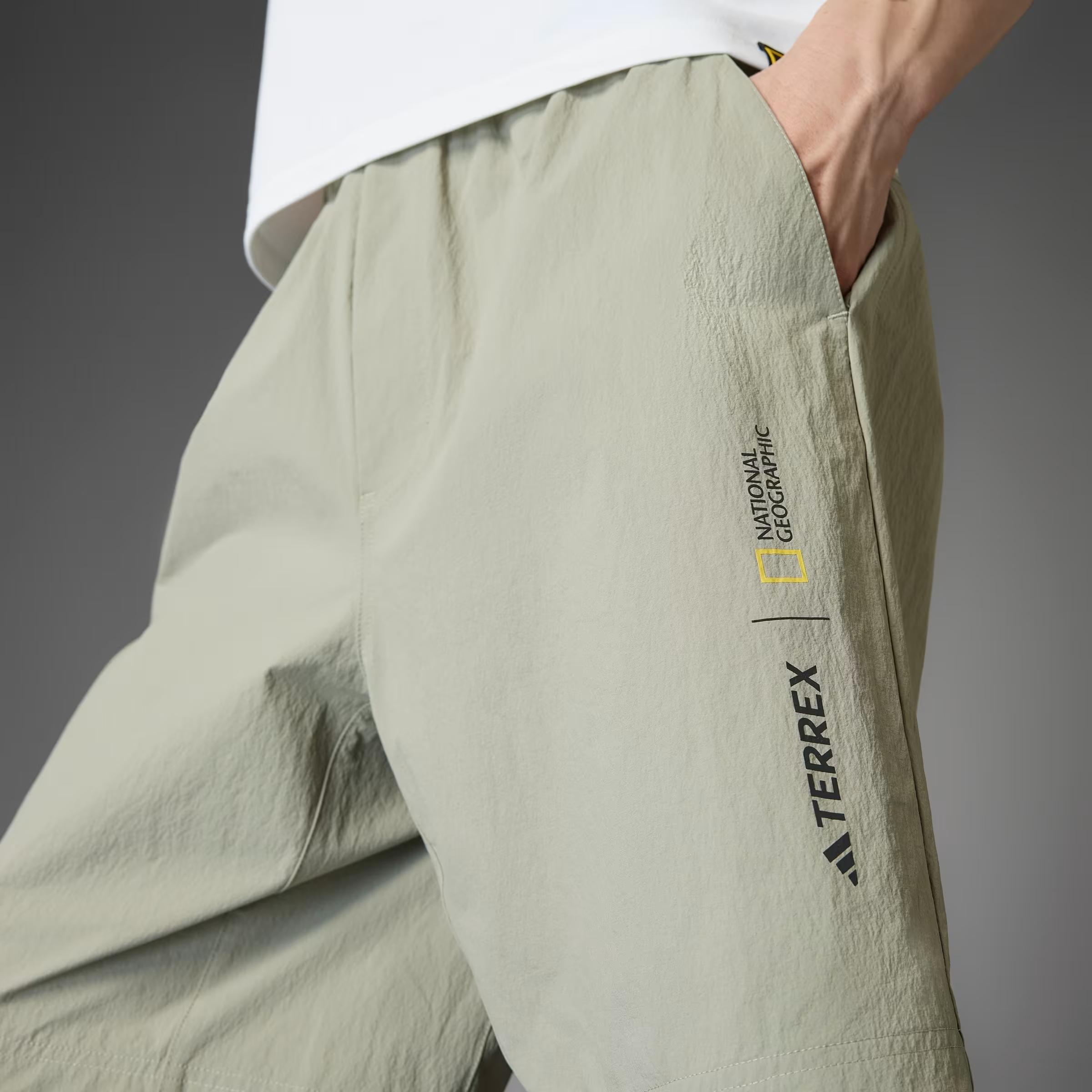 Повседневные шорты мужские gray beige Adidas, серо-бежевый — фото 4