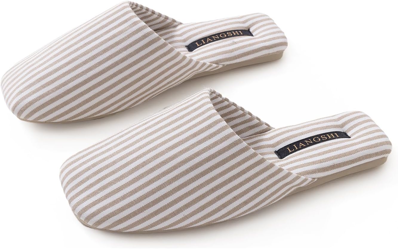 

Тапочки с полоской для женщин и мужчин, закрытые, TPR, элегантные домашние туфли для улицы и дома Yafirgeer, хаки