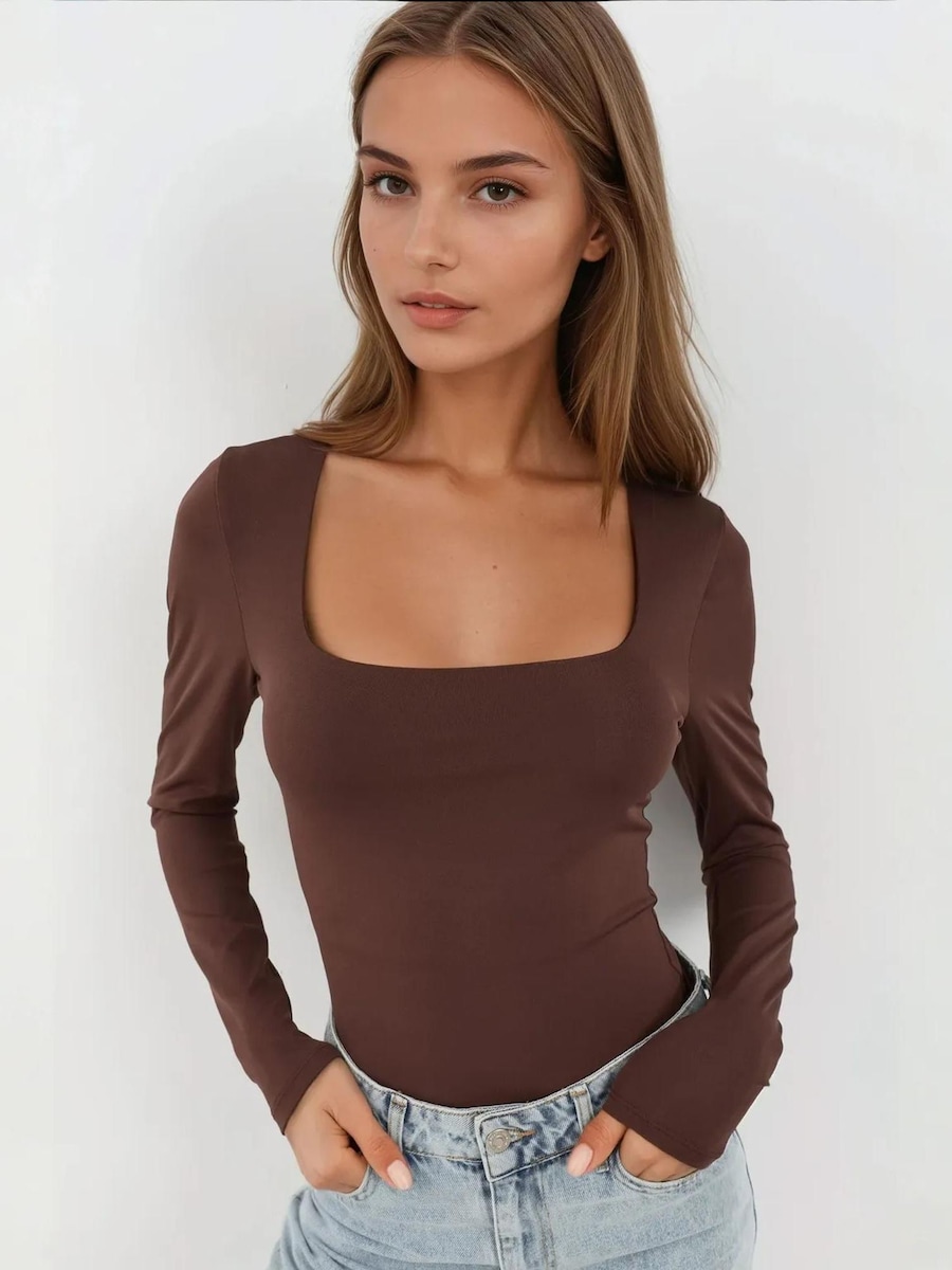 

Вязаный топ Hiccup, мокко