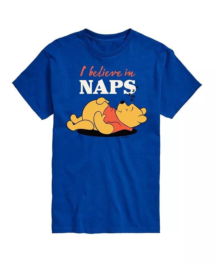 

Мужская футболка с короткими рукавами Hybrid Apparel Winnie the Pooh Naps AIRWAVES, синий