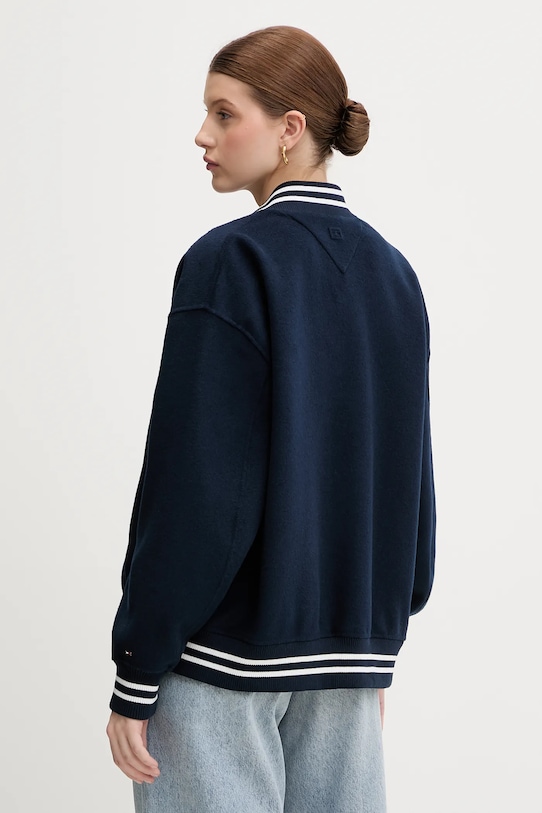 Шерстяная куртка-бомбер Tommy Hilfiger, темно-синий — фото 3