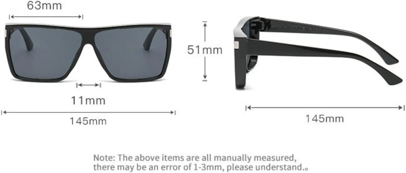 

Willochra Модные большие квадратные солнцезащитные очки для женщин Солнцезащитные очки-пилот для женщин и мужчин Модные прямоугольные черные солнцезащитные очки, C7