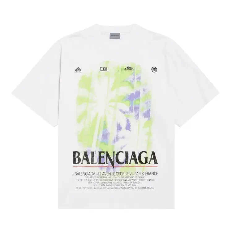 Футболка Balenciaga Medium Fit, белый