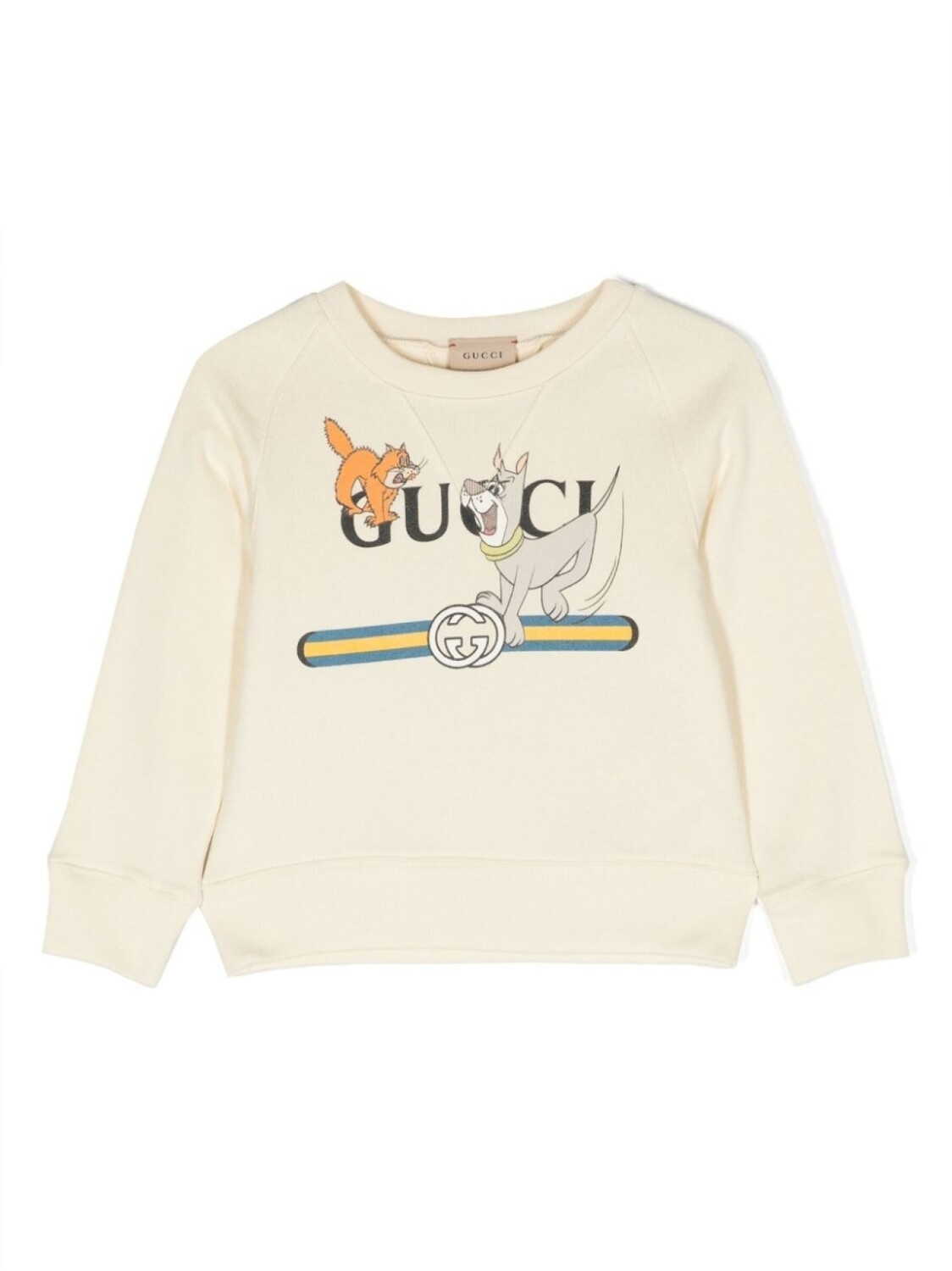 

Gucci Kids толстовка с логотипом, нейтральный цвет