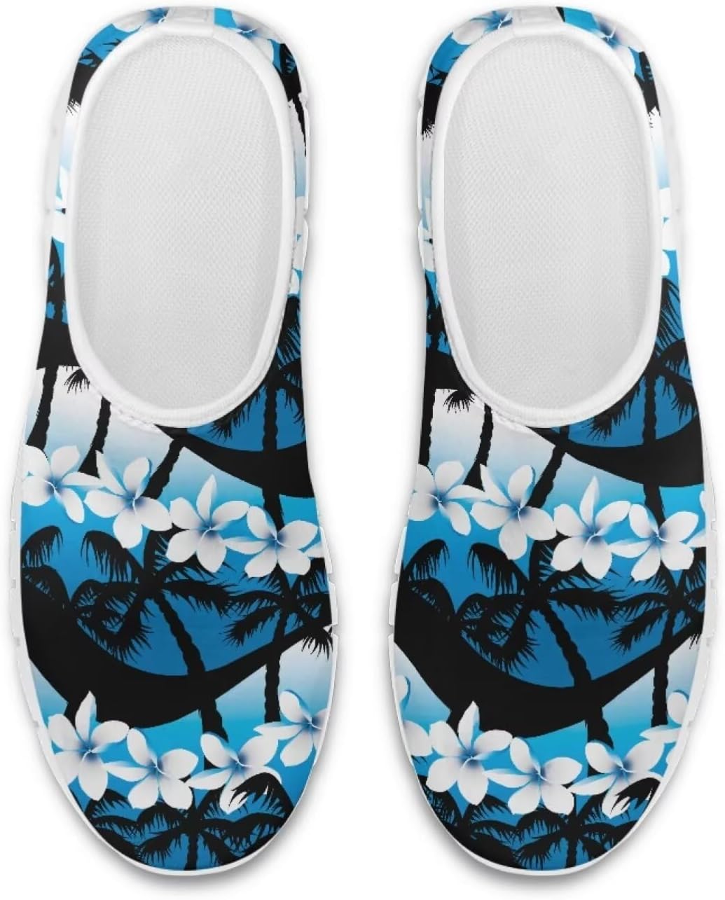 

Кроссовки-лоферы chaqlin для женщин и мужчин, с круглым носком, противоскользящие, для бега по дороге, низкие, с сеткой, дышащие, Clipper, Floral Hawaii Palm