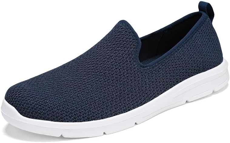 

Мужские туфли, повседневные кроссовки для мужчин, мужские слипоны, кроссовки для бега и повседневного ношения, легкие, дышащие, с сетчатым верхом Abborora, синий