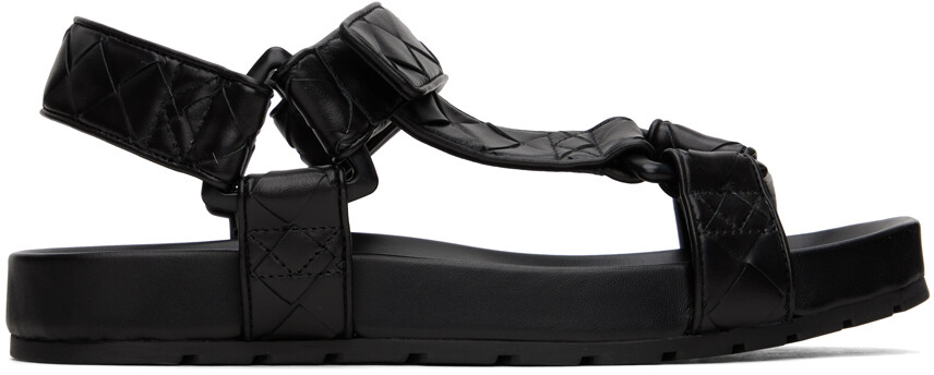 

Черные сандалии для путешествий Bottega Veneta