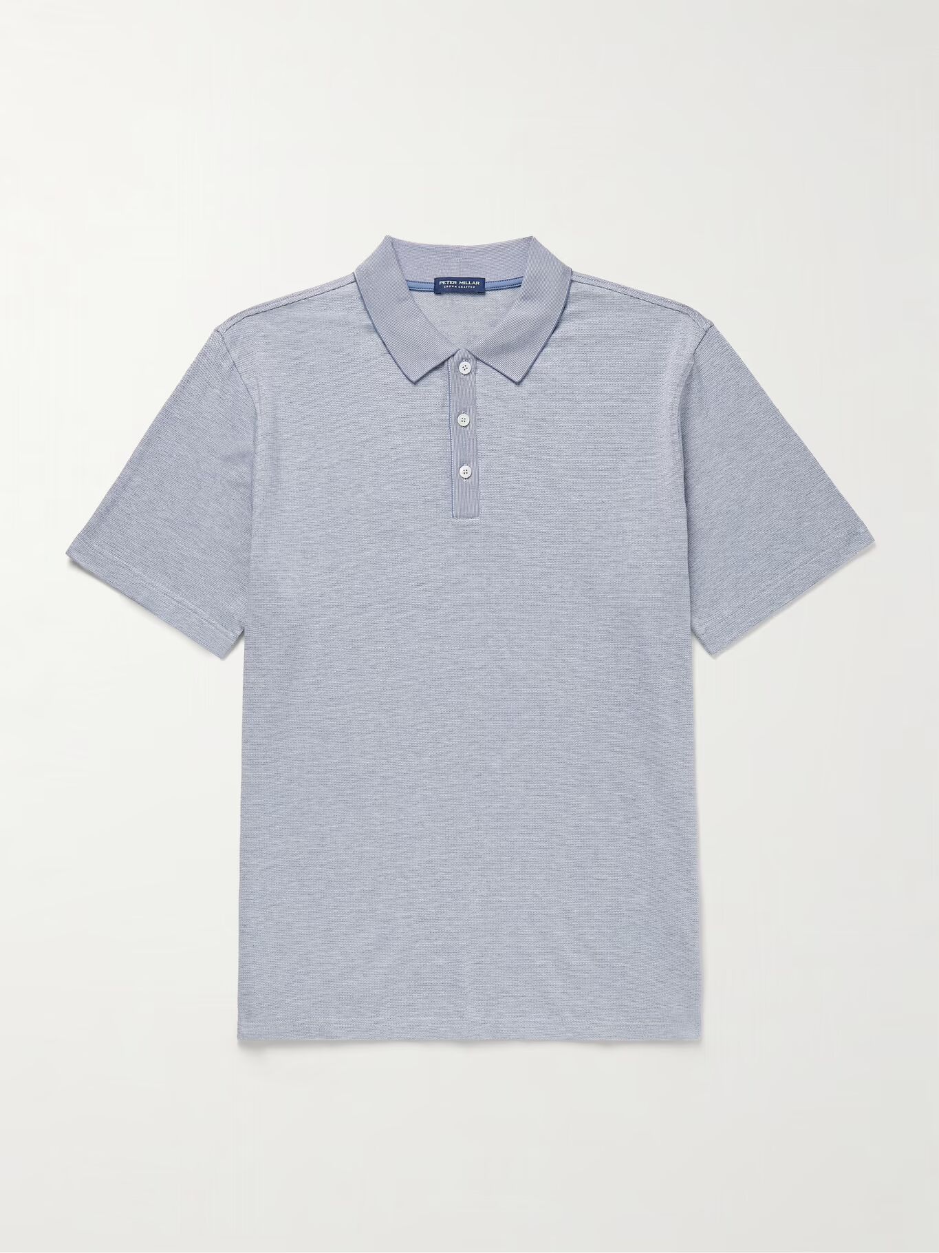 

Рубашка поло Barnes из эластичного хлопка и модала PETER MILLAR, синий