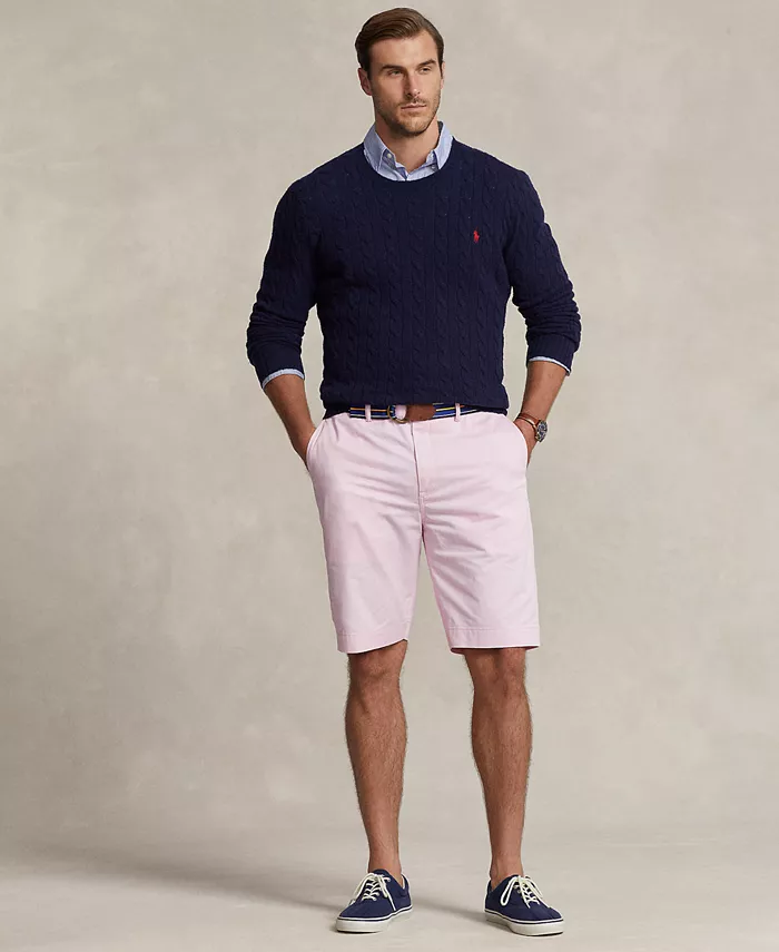 

Мужские классические укороченные шорты чинос Big & Tall с эластичной тканью Polo Ralph Lauren, розовый