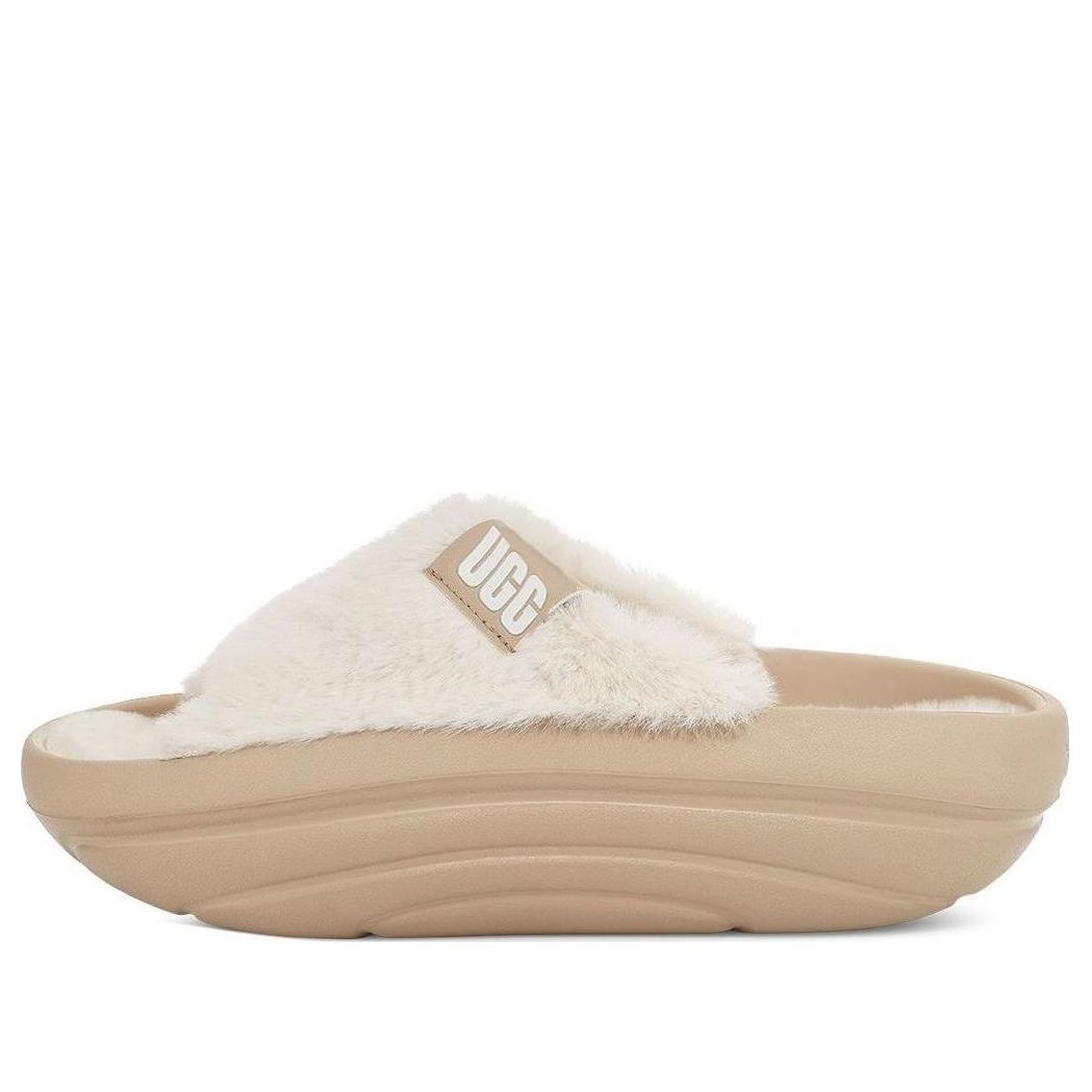 Тапочки (WMNS) UGG FoamO UGGplush Slide 'Mustard Seed' 1143849-MDSD, бежевый
