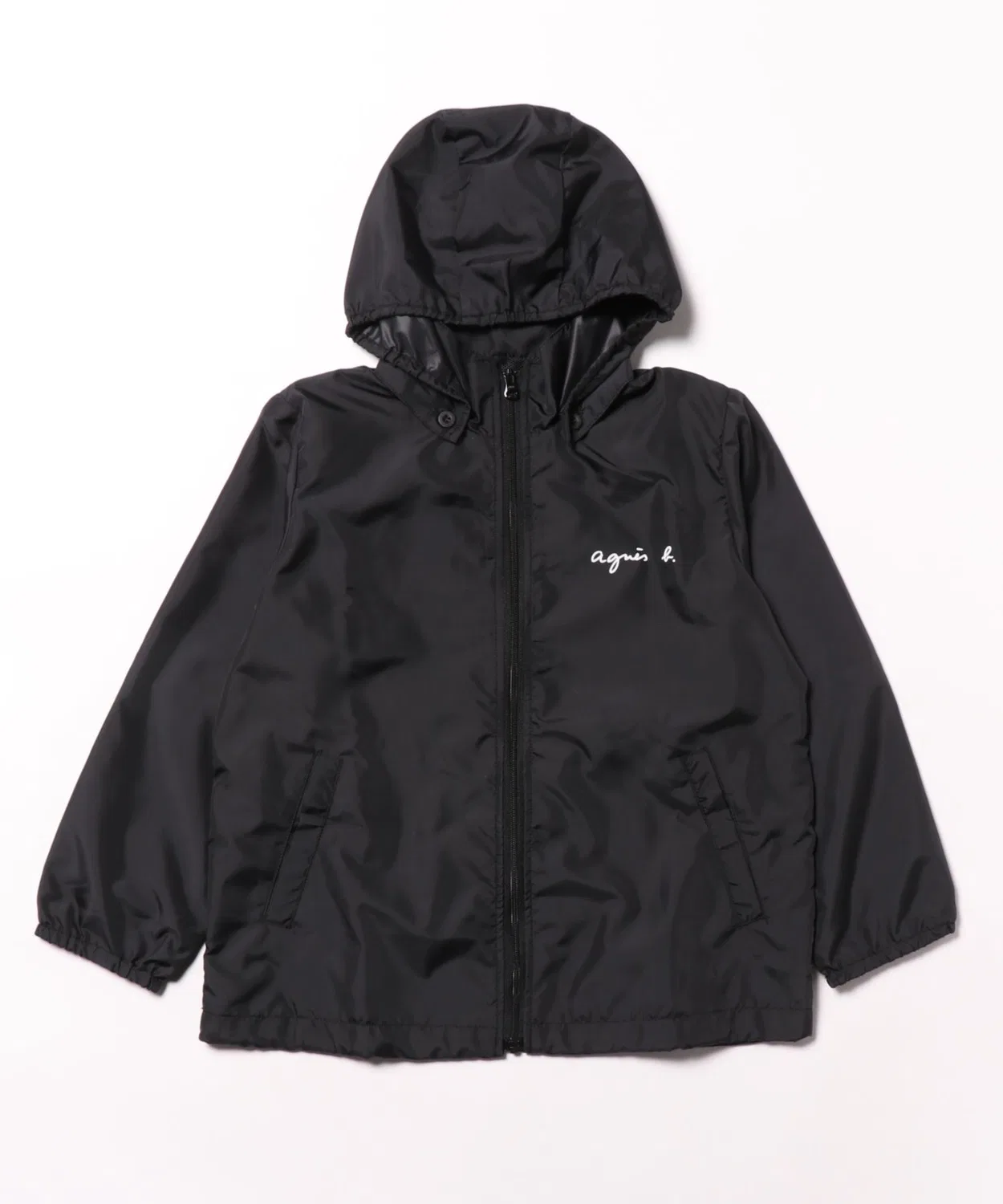 Детская куртка дождевик The North Face с логотипом, черная — фото 2