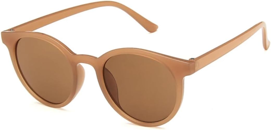 

Солнцезащитные очки с защитой от УФ-излучения UV400 | Круглая легкая оправа | Линзы конфетных цветов для занятий спортом на открытом воздухе и вождения DSVIGF, Tea Tea