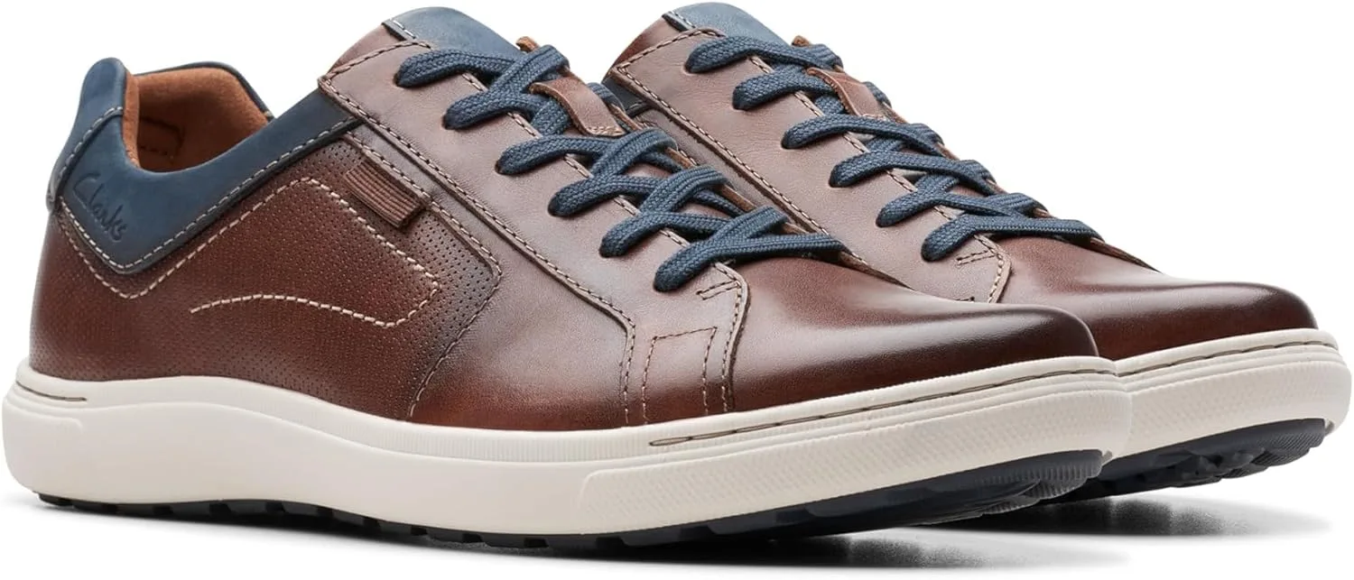 Мужские кроссовки Clarks Mapstone Lace Suede Blue, красный