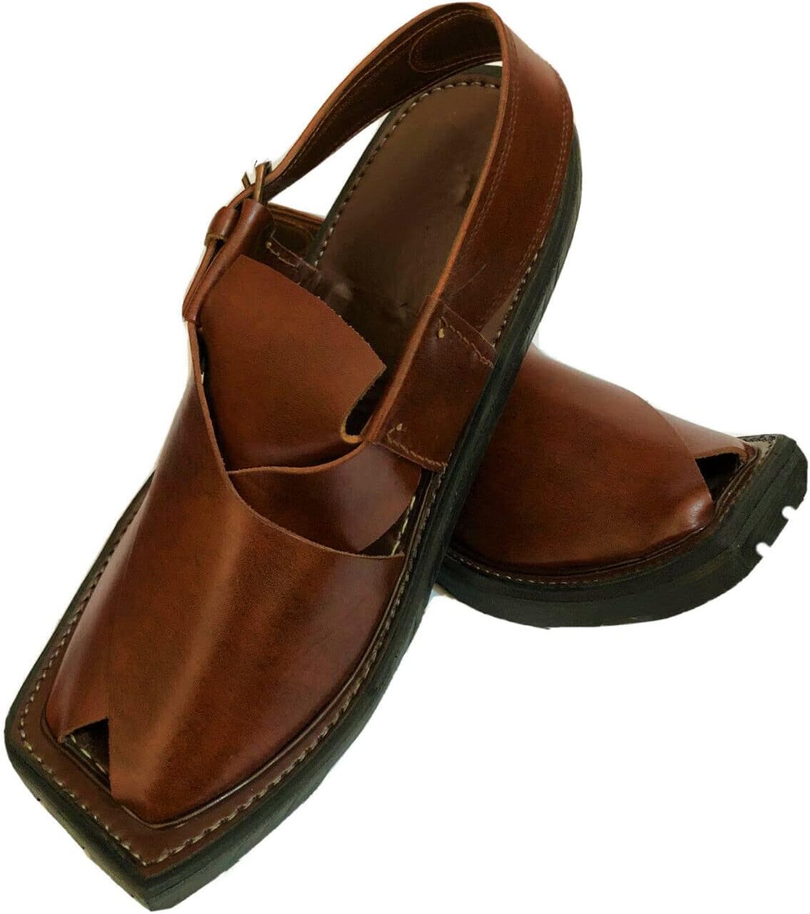 

Мужские прочные босоножки с резиновой подошвой Peshawari из ручной работы из кожи/чапал/сандалии/сланцы черного, коричневого, темно-коричневого и бронзового цветов Generic