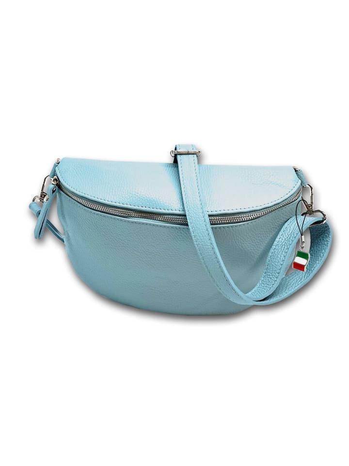

Кожаная поясная сумка Florence светло-голубого цвета, примерно 29 см Florence