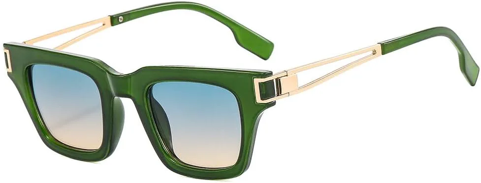 

Винтажные маленькие солнцезащитные очки для мужчин и женщин, роскошные ретро-очки унисекс, популярные модели, защита от ультрафиолета UV400 TKKTLLT, Green