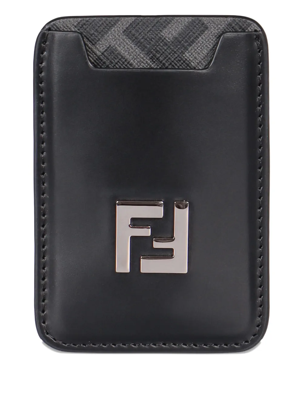 

Картхолдер с логотипом FF FENDI, черный
