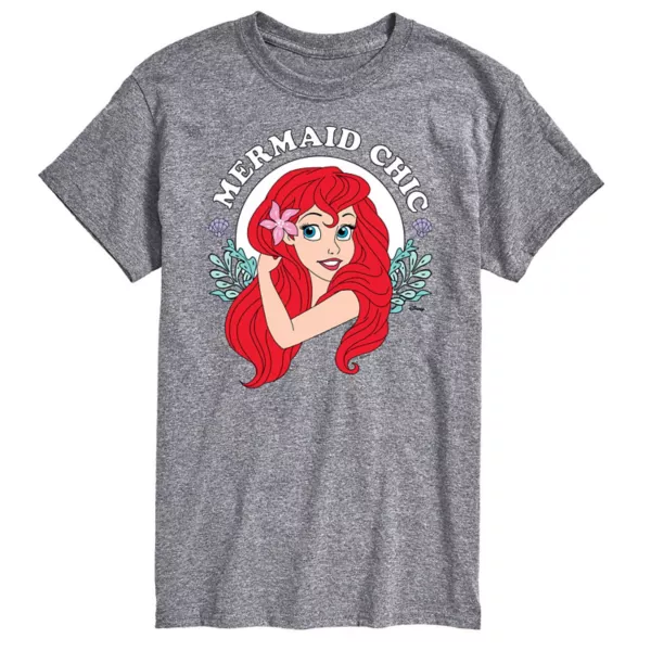 

Футболка мужская "Русалочий шик" The Little Mermaid Disney, серый