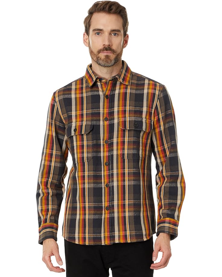 

Рубашка Pendleton Arcadia Flannel Shirt, цвет Black/Gold Multi Plaid