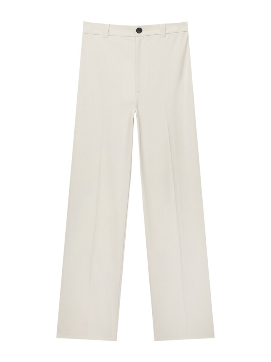 

Плиссированные брюки Pull&Bear, цвет Natural White
