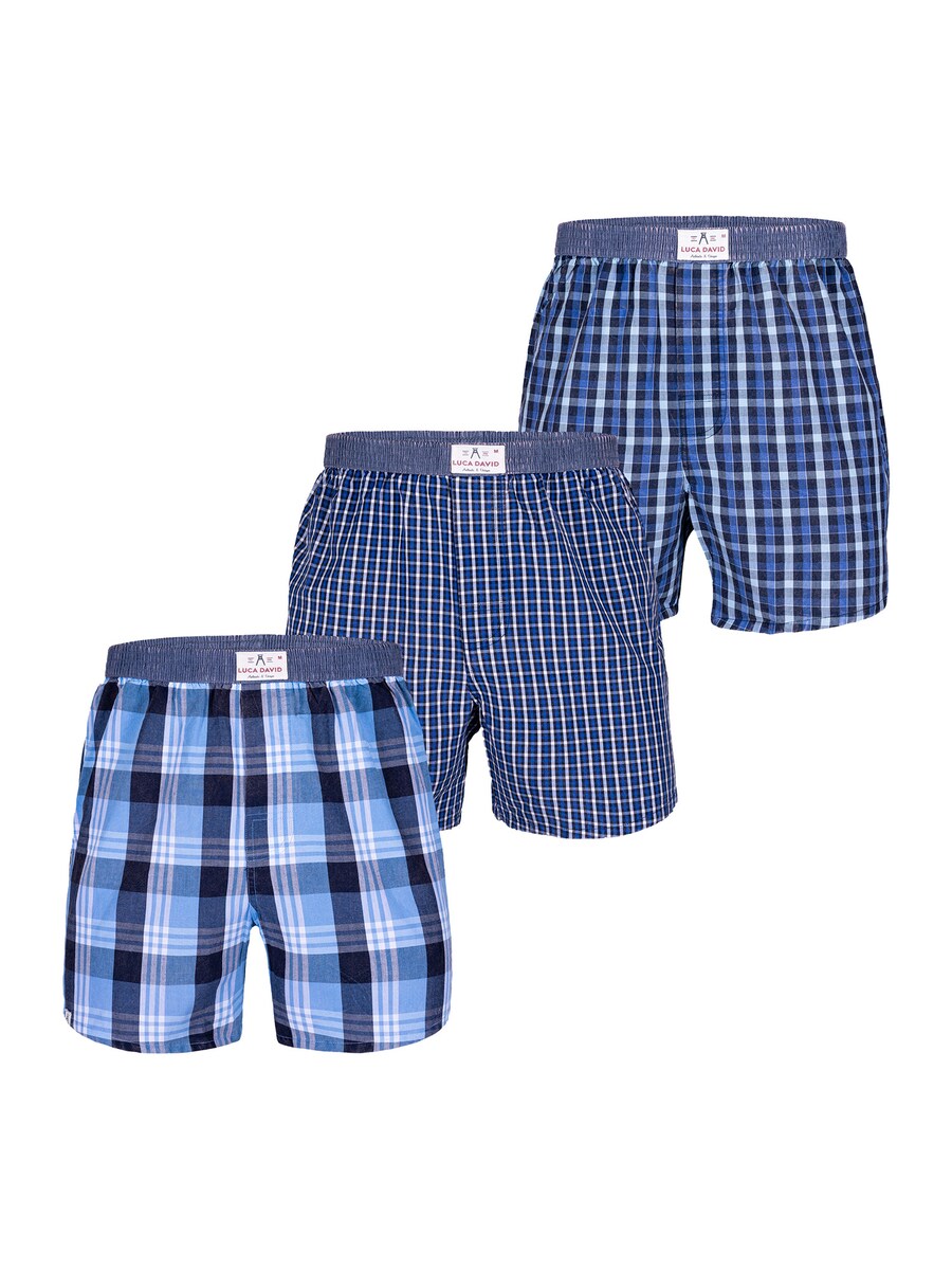 

Боксерские шорты Luca David Olden Glory, цвет Blue/Navy/Light blue