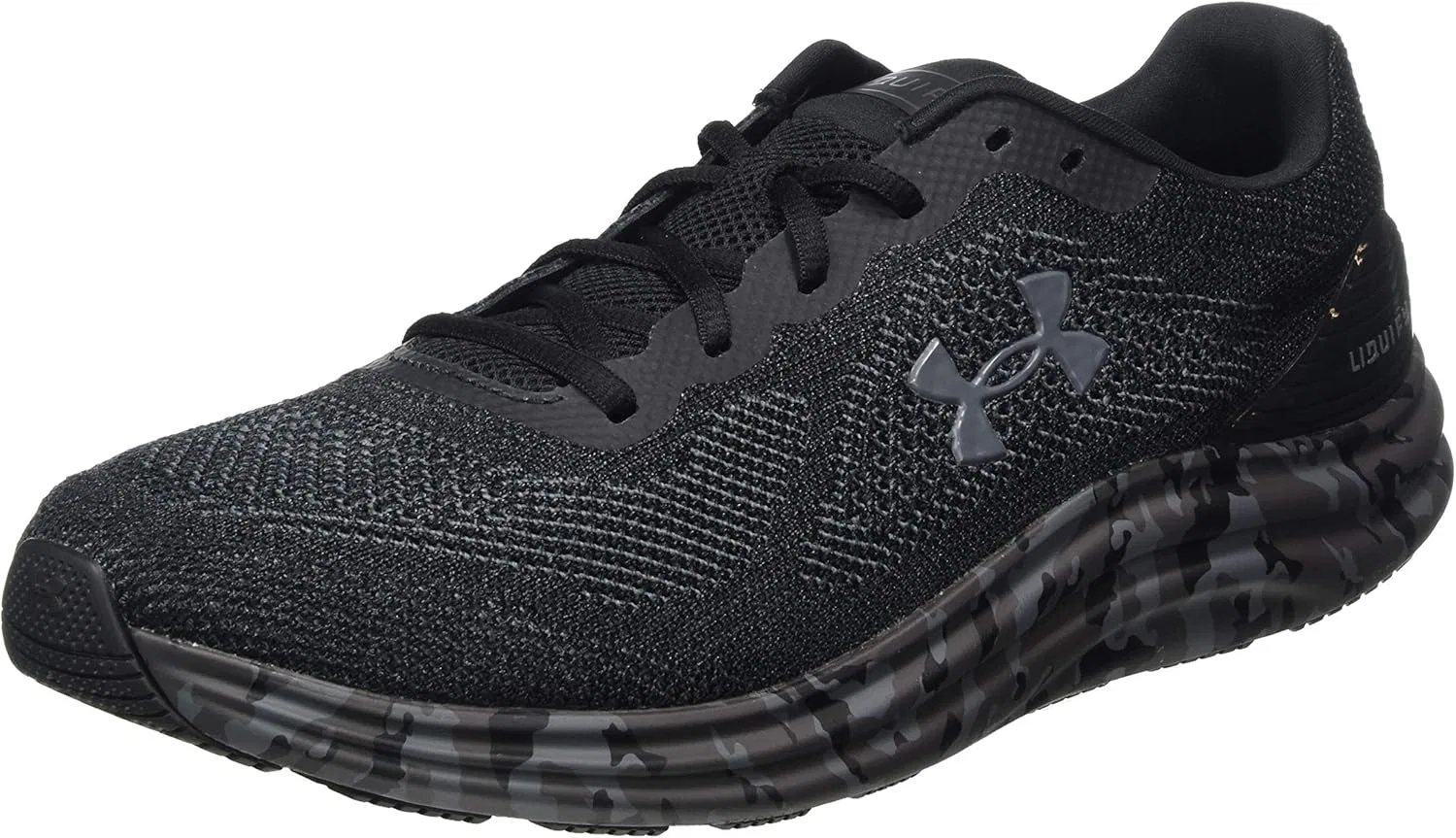 Мужские беговые кроссовки Under Armour Liquify Print, Black Black Pitch Grey 001