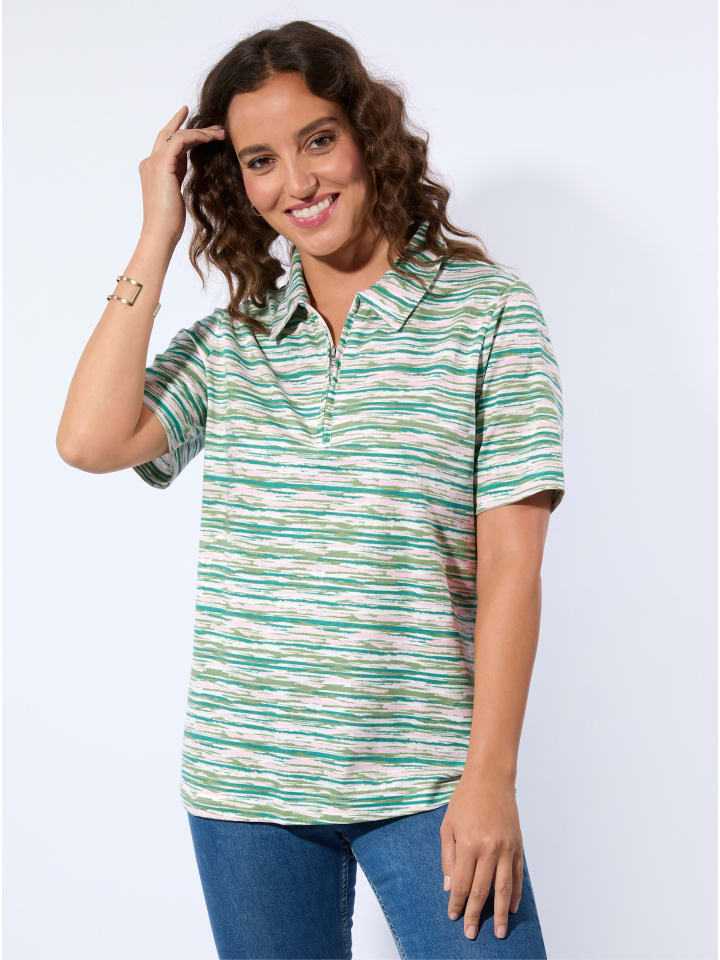 

Рубашка-поло с принтом нежно-розового эвкалипта WITT WEIDEN