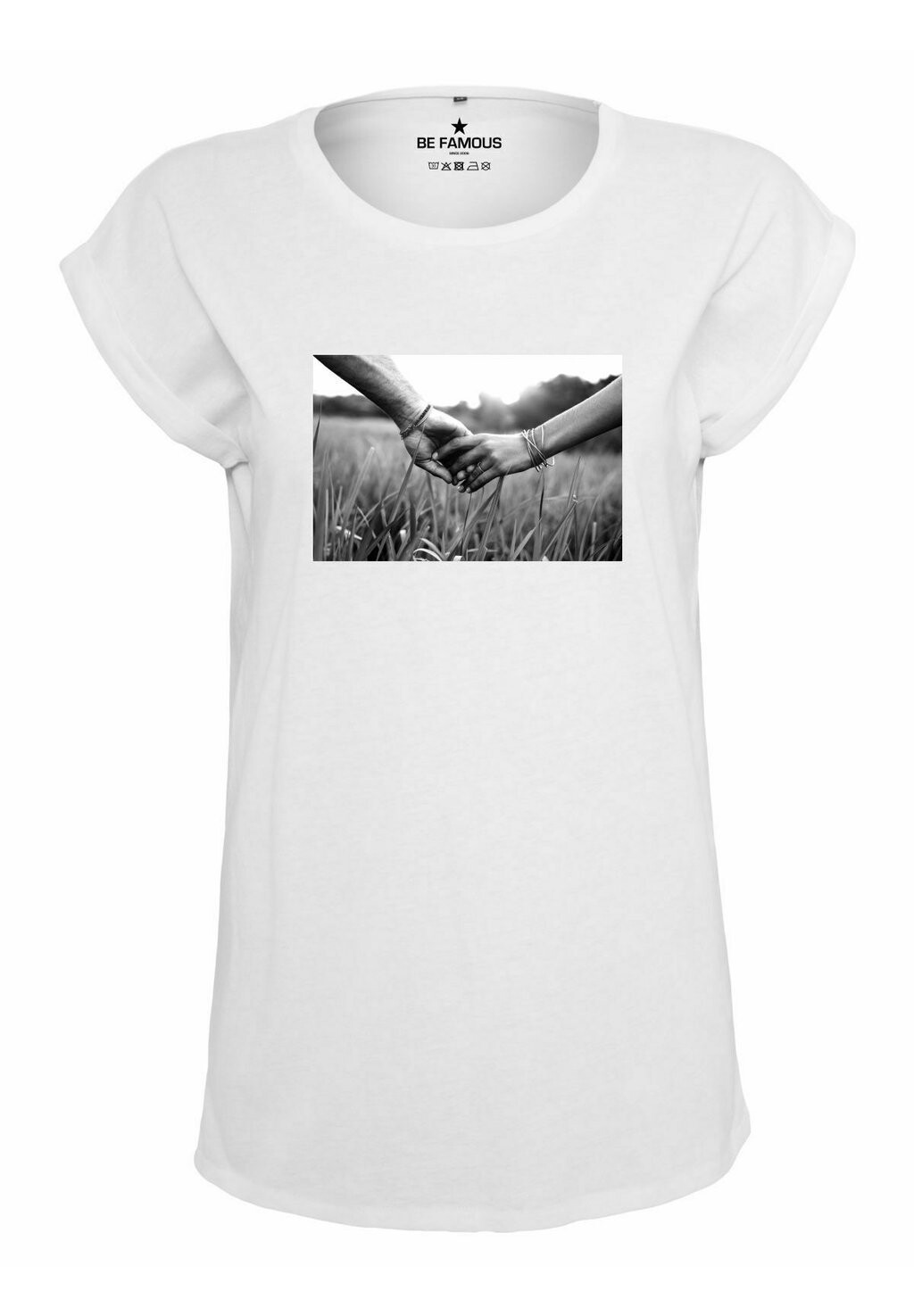 

Футболка с принтом CLASSIC ROLL UP TOGETHERPHO Be Famous, цвет white