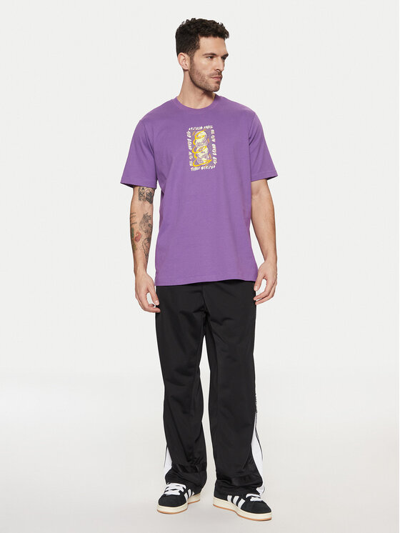 Футболка обычного кроя Trefoil Series JP4498 Adidas, фиолетовый — фото 2