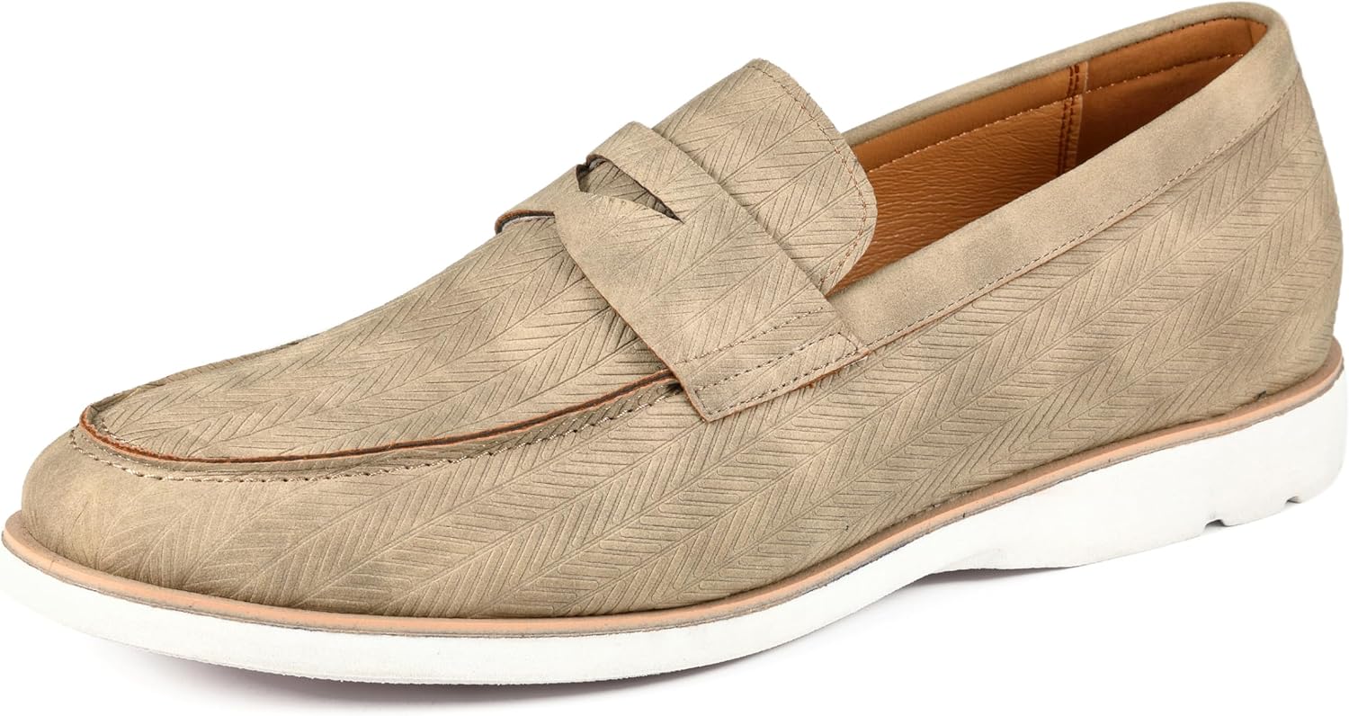 

Мужские лоферы Amali Levi двухцветные слипоны, Tan (Elias)