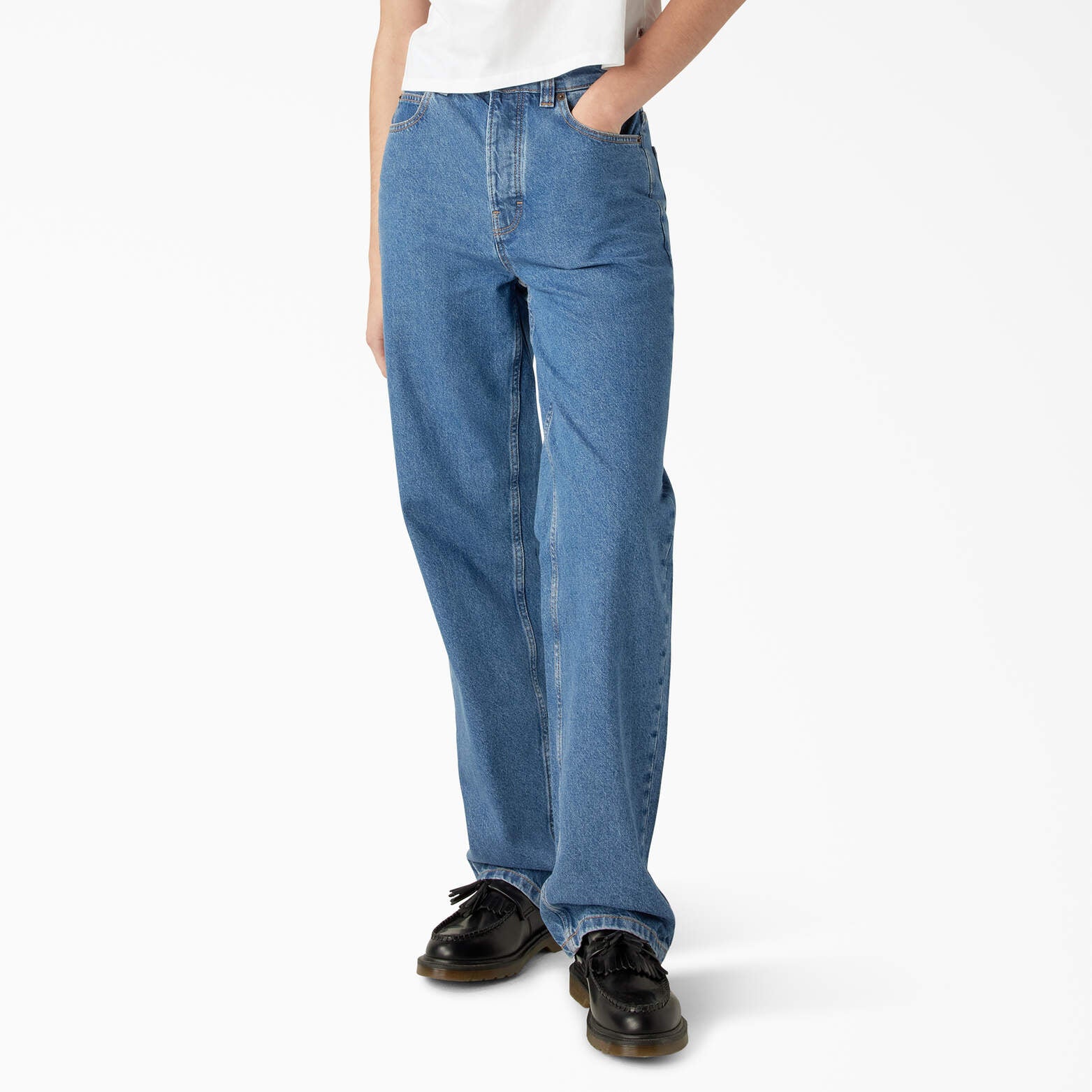 

Женские джинсы Dickies Thomasville, цвет chambray light blue (clb)