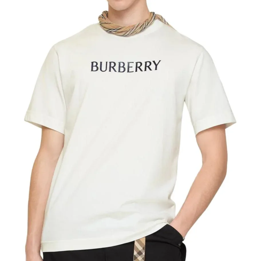 Футболка Burberry с логотипом 26, Chalk White — фото 4