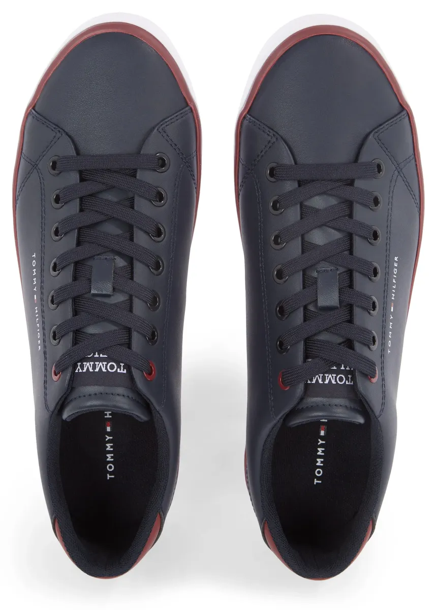 Кроссовки Tommy Hilfiger "TH HI VULC CORE LOW LEATHER ESS", синий — фото 3
