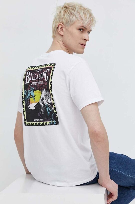 

Хлопковая футболка Billabong, белый