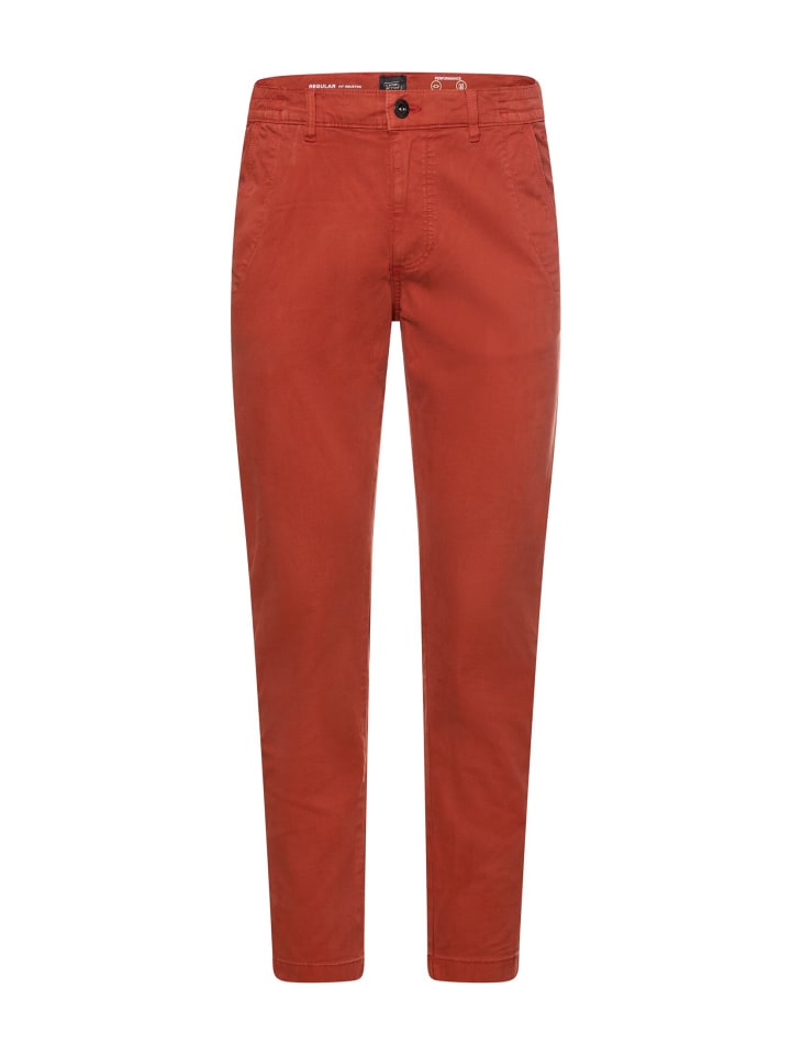 

Camel Active Брюки-чиносы прямого кроя красного цвета