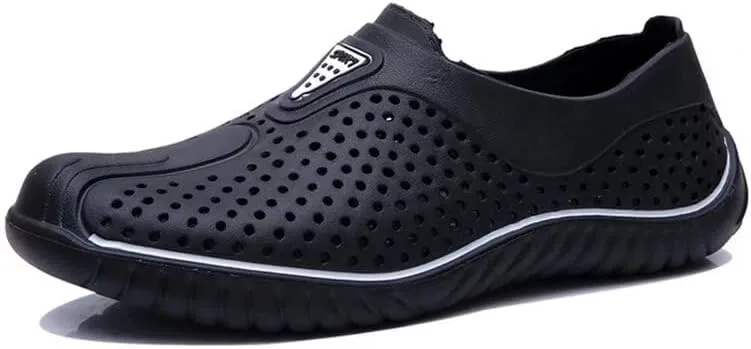 

Мужские облегченные спортивные сандалии с открытым носком для прогулок и пляжа Zonkacen, черный