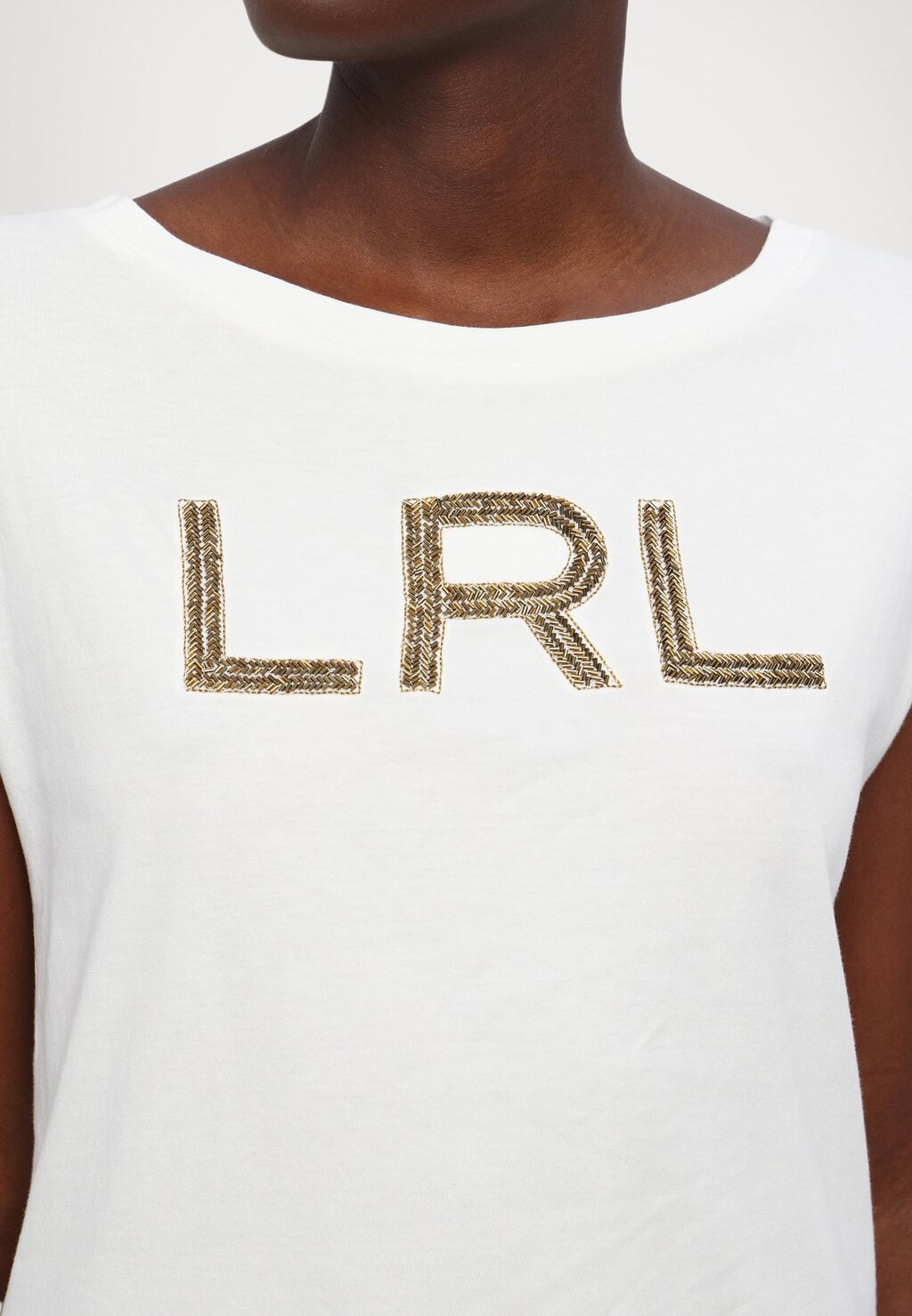 

Футболка с принтом GRIETA SHORT SLEEVE Lauren Ralph Lauren, черный