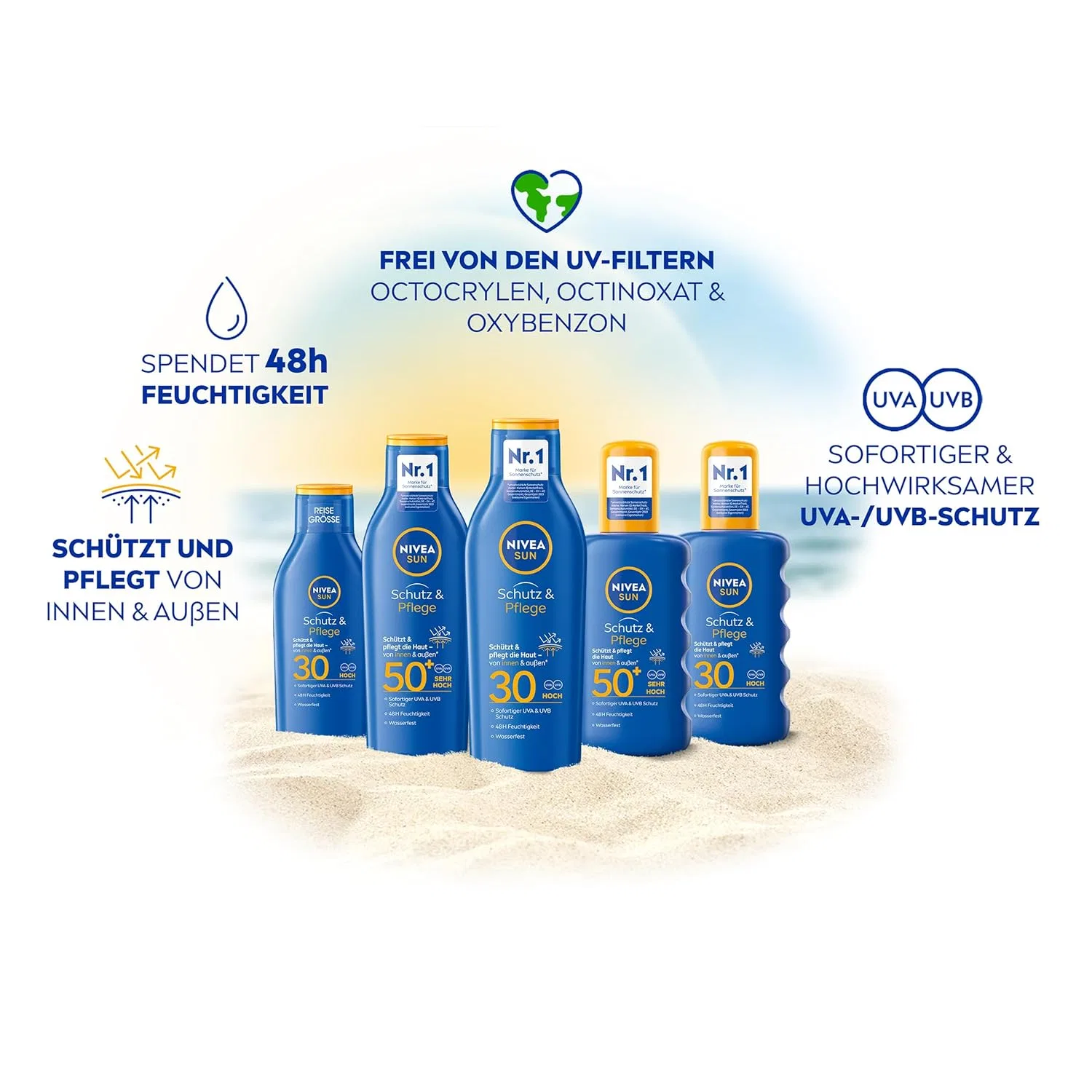 Солнцезащитный спрей SPF 30 «Protection & Care» от Nivea Sun Nivea Sun — фото 4
