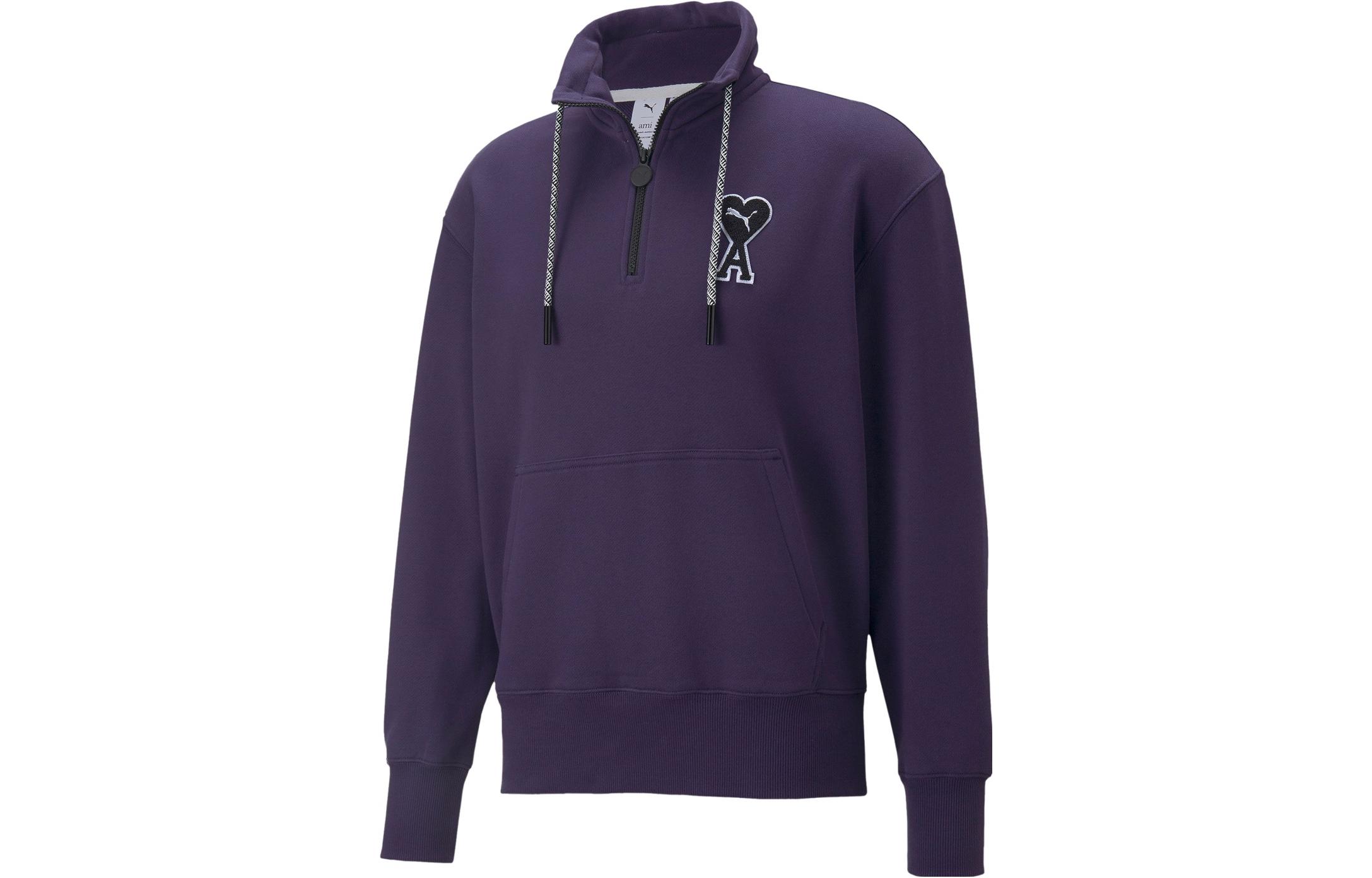 

Puma X Ami Half Zip Sweatshirt AMIPARIS, фиолетовый