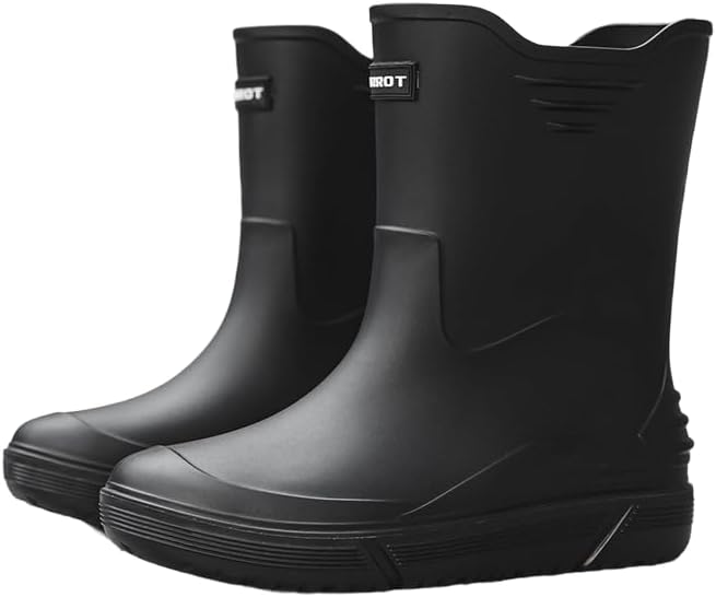 

Резиновые сапоги для мужчин Водонепроницаемые сапоги для мужчин Садовые сапоги Дождевые сапоги для рыбалки Generic, черный