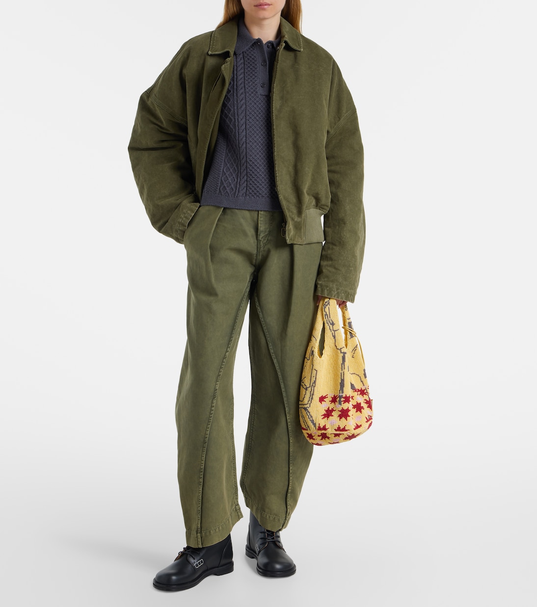 Кожаные ботинки на шнуровке JW Anderson, черный — фото 3
