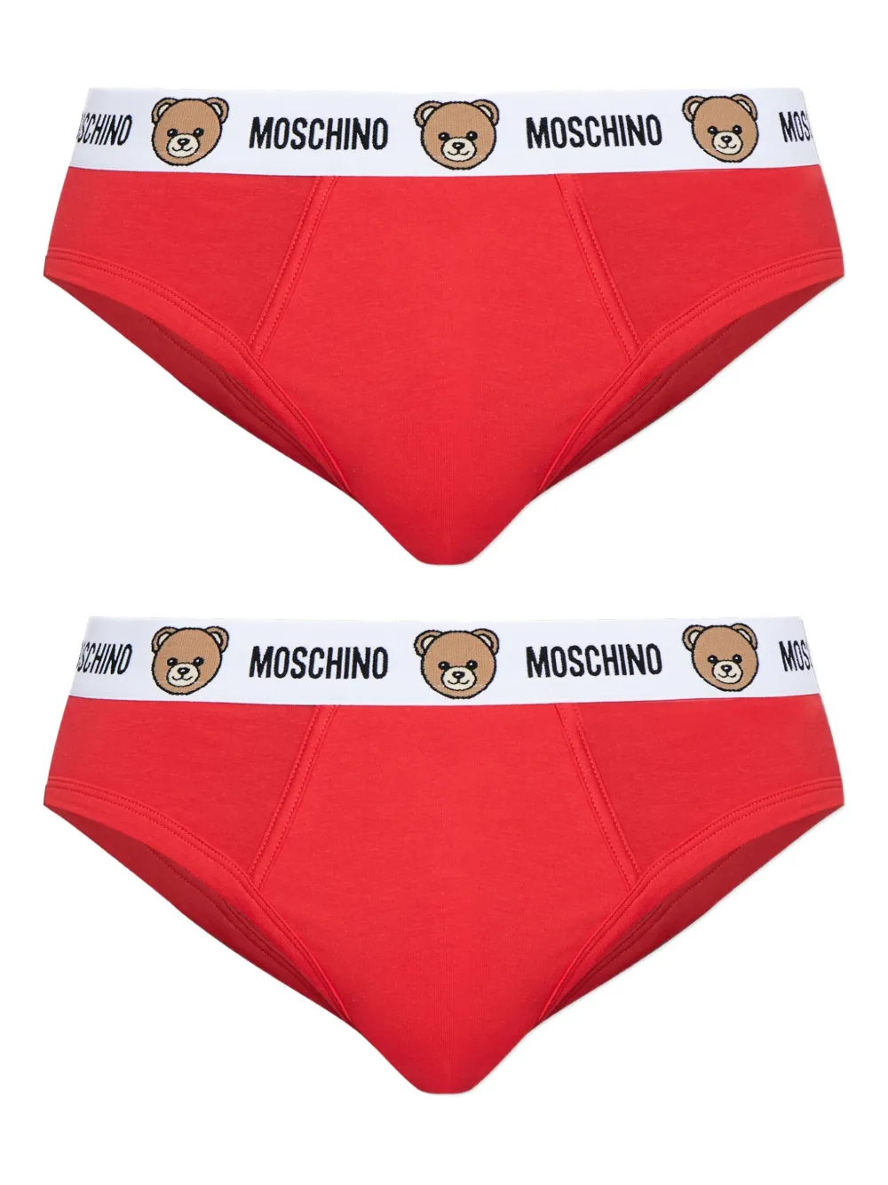 

Трусы с принтом Тедди (упаковка из двух штук) Moschino, красный