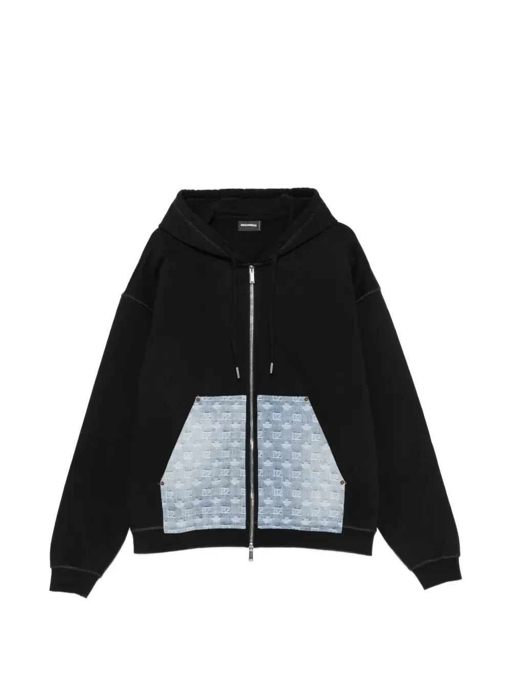 Худи с монограммой DSQUARED2, черный