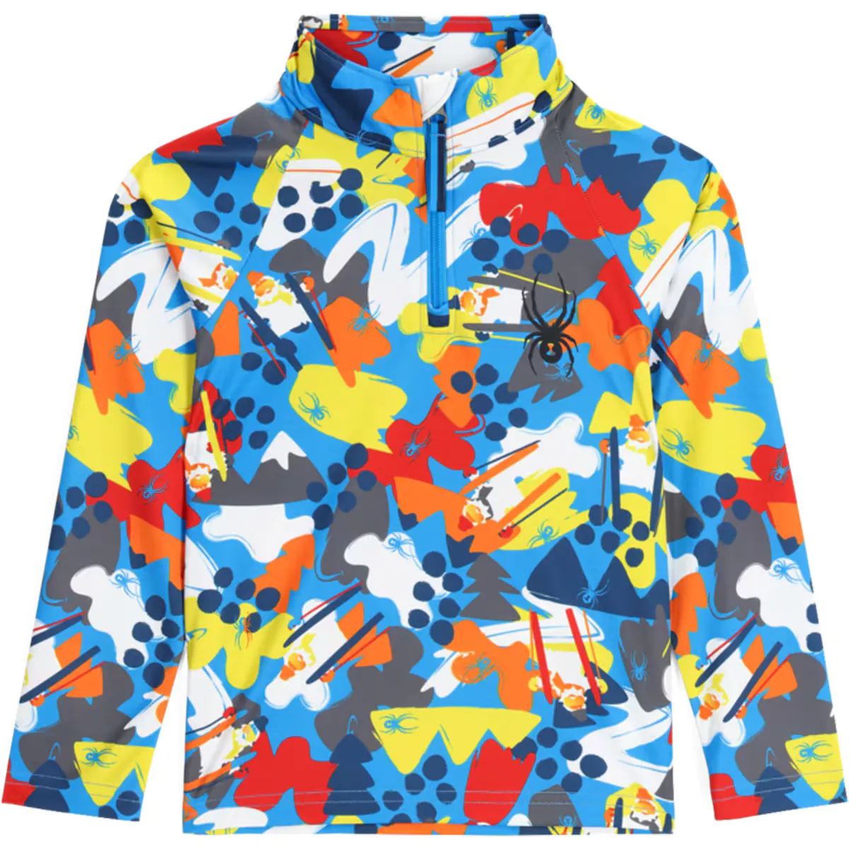 

Футболка Mini Glacial 1/2 Zip Spyder Baby, синий