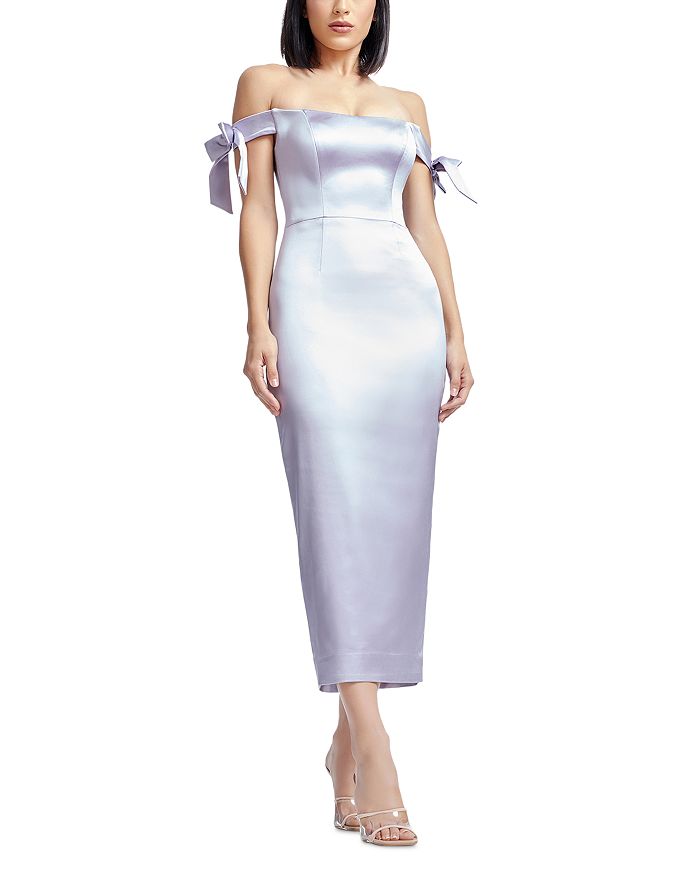 

Платье Verona с бантом Dress the Population, фиолетовый