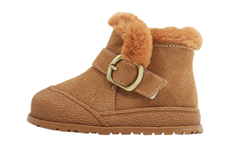 

Теплые нескользящие детские туфли для младенцев и малышей MAIBUXIONG, коричневый