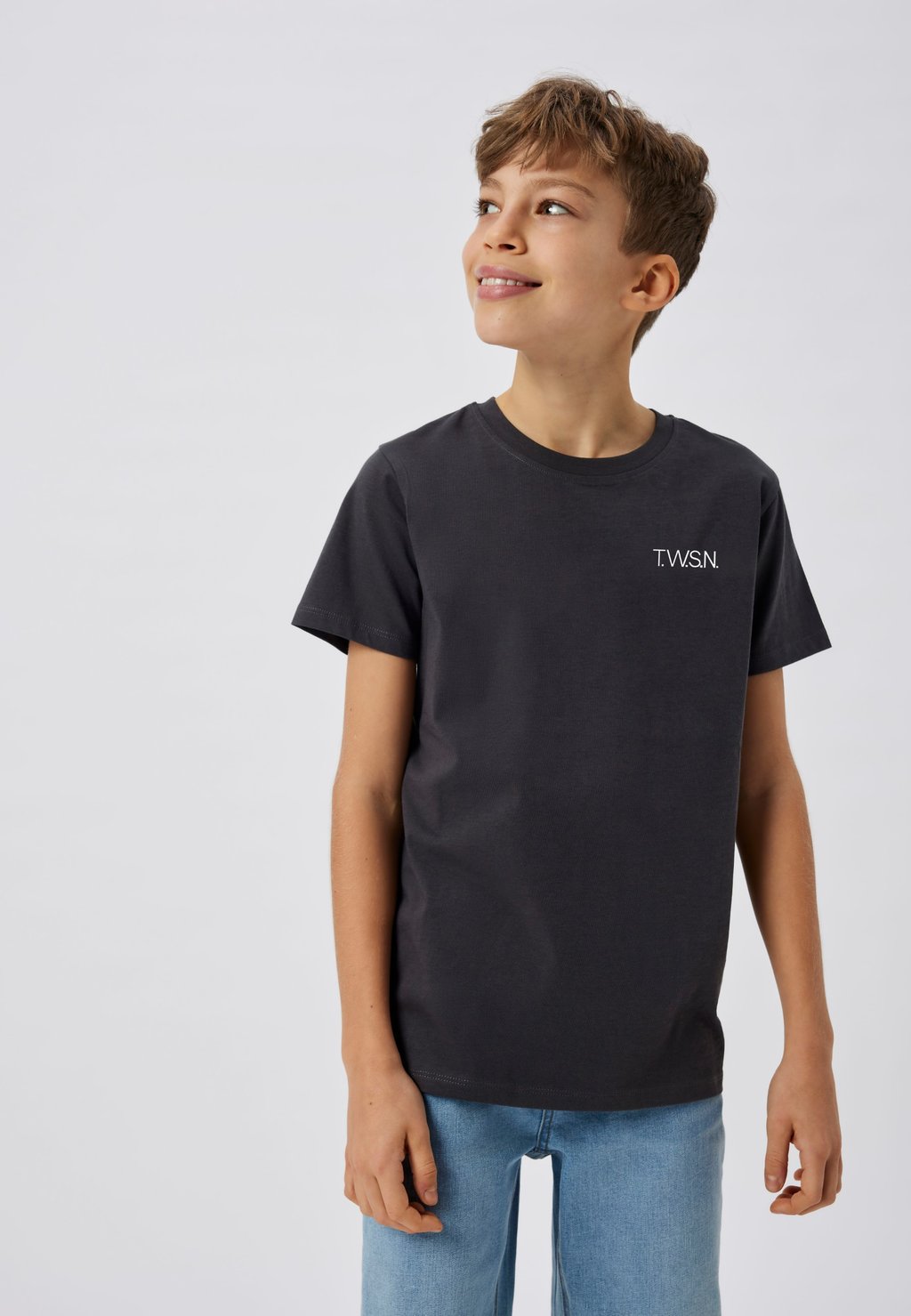 Базовая футболка T-SHIRT 2ER-PACK TWO SOON, темно-серый — фото 2
