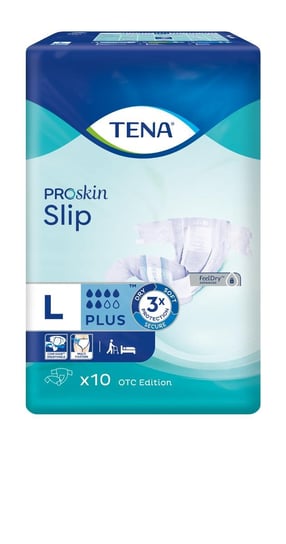 

Подгузники-трусы, размер L, 92-144см, 10 шт. Tena Slip Proskin Plus, Essity Poland