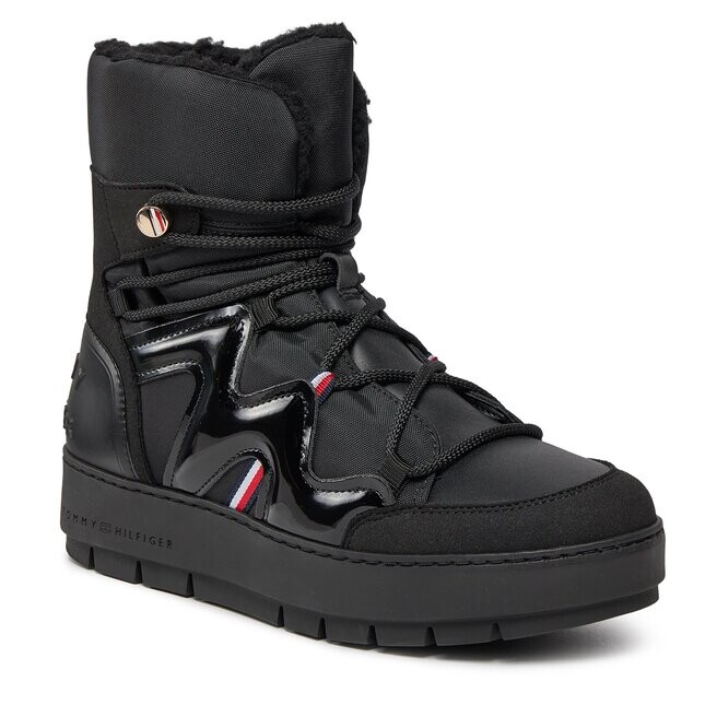 

Ботинки Tommy Hilfiger PatentSnowboot, черный